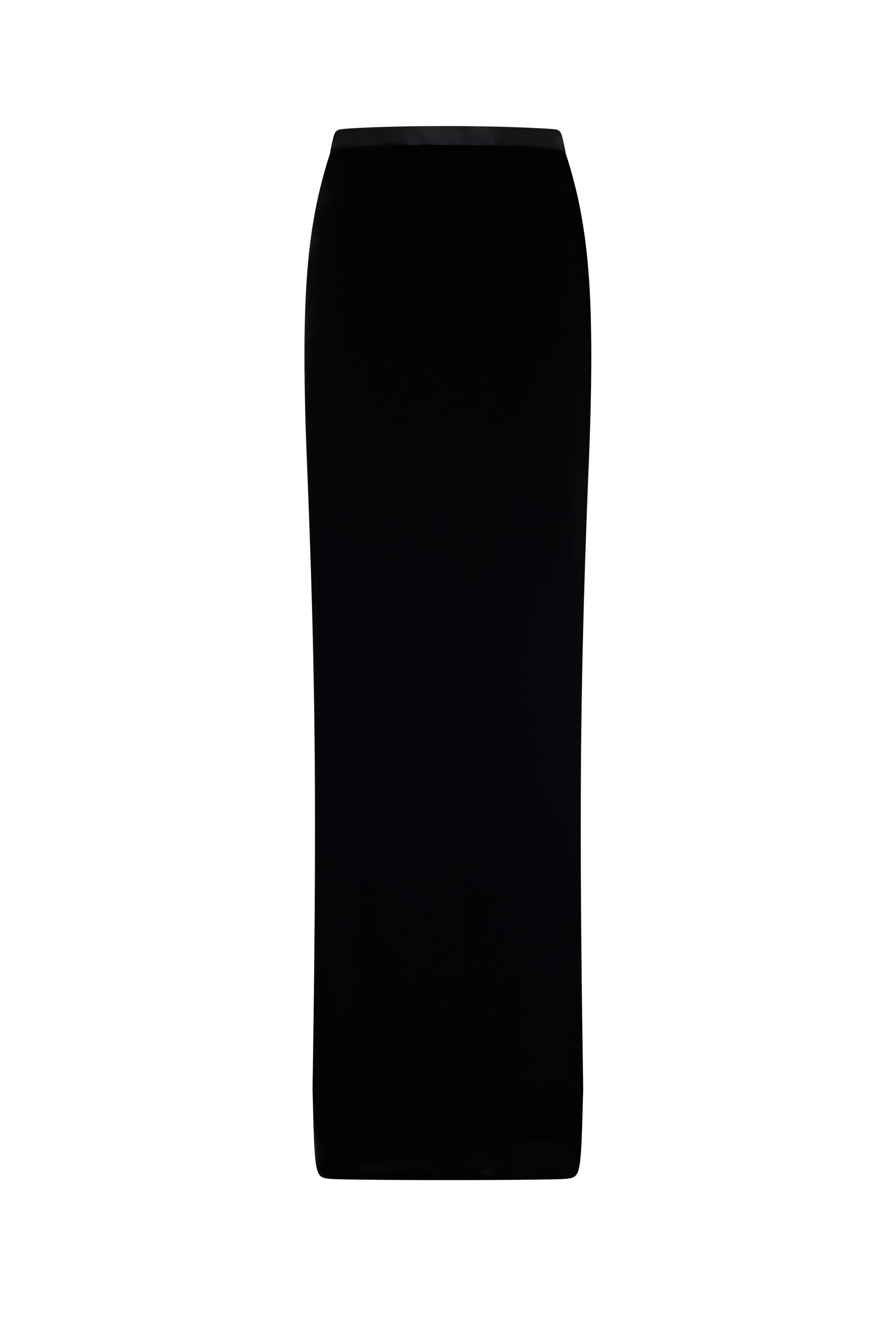 Straight Velvet Skirt