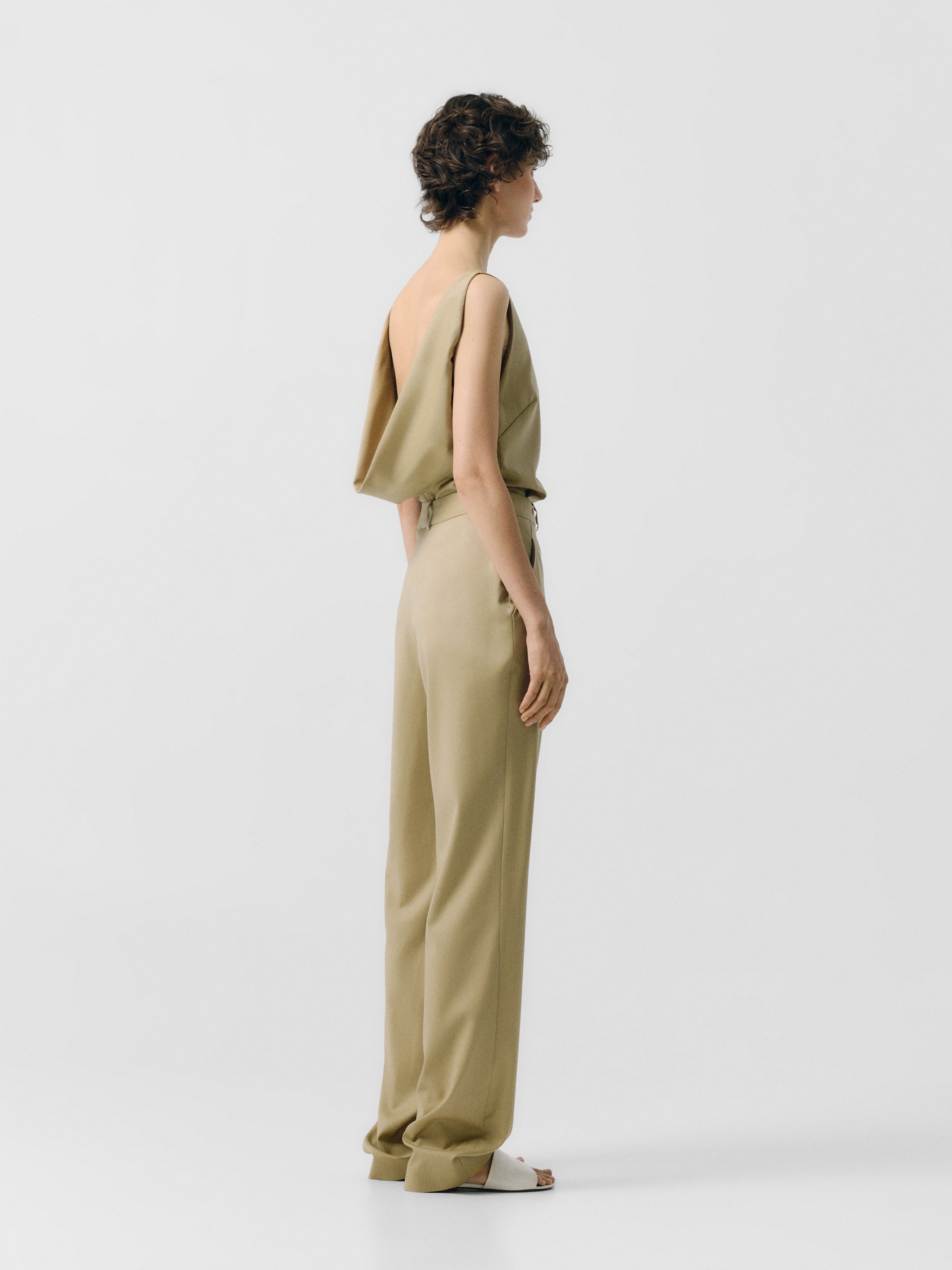 Tailored Straight Pants