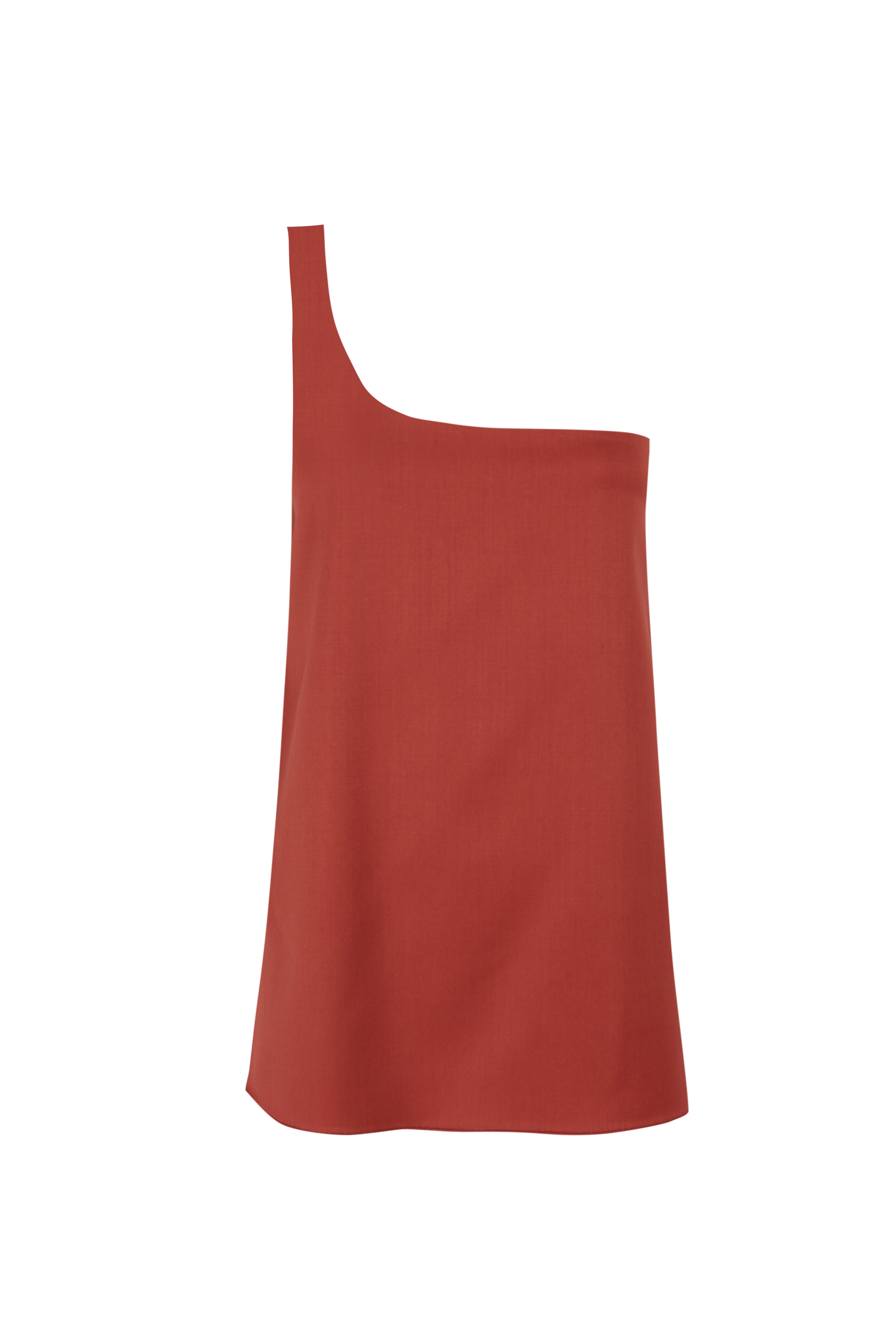 Asymetric Tank Top Terracotta