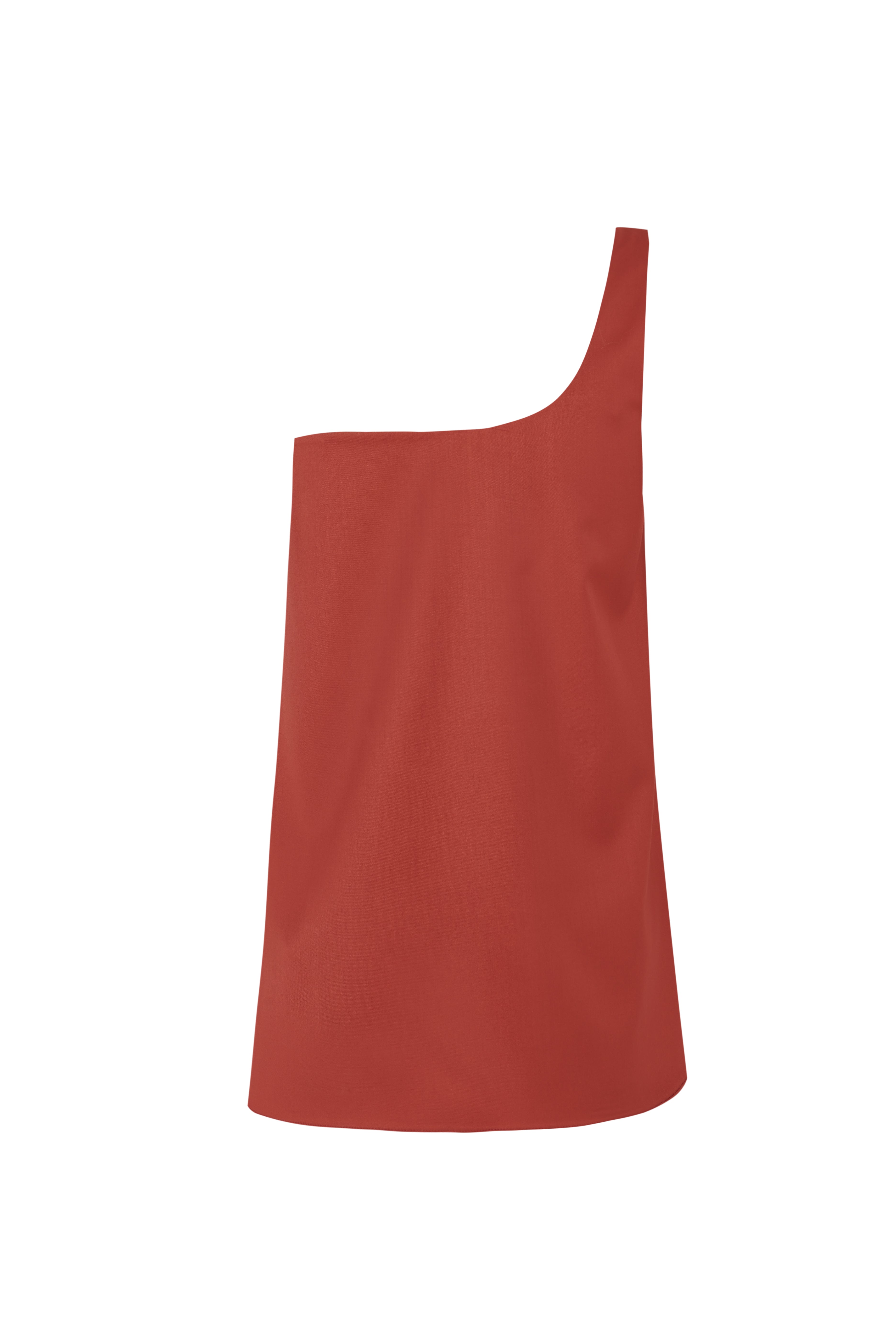 Asymetric Tank Top Terracotta