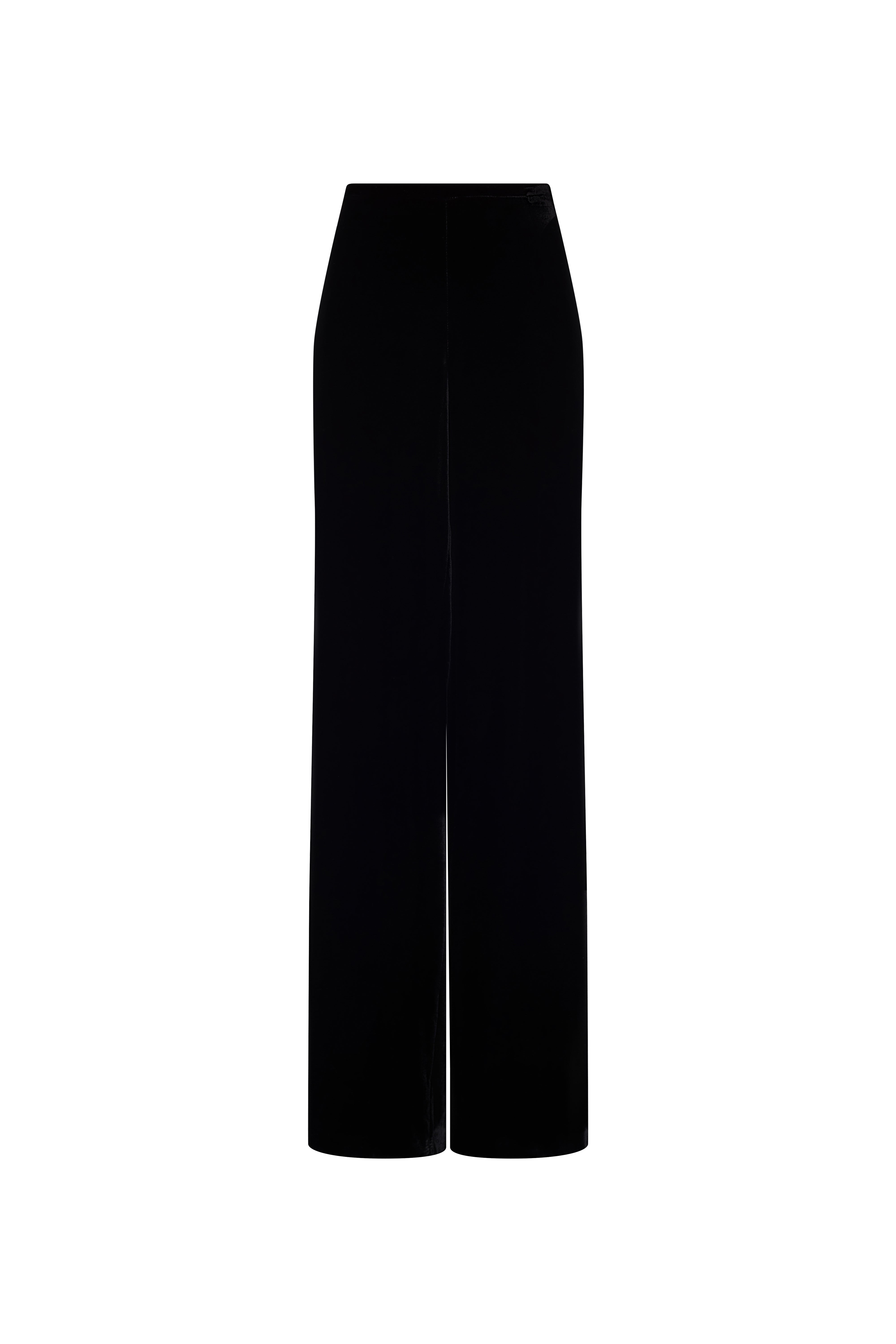 Wide Leg Fluid Velvet Pants