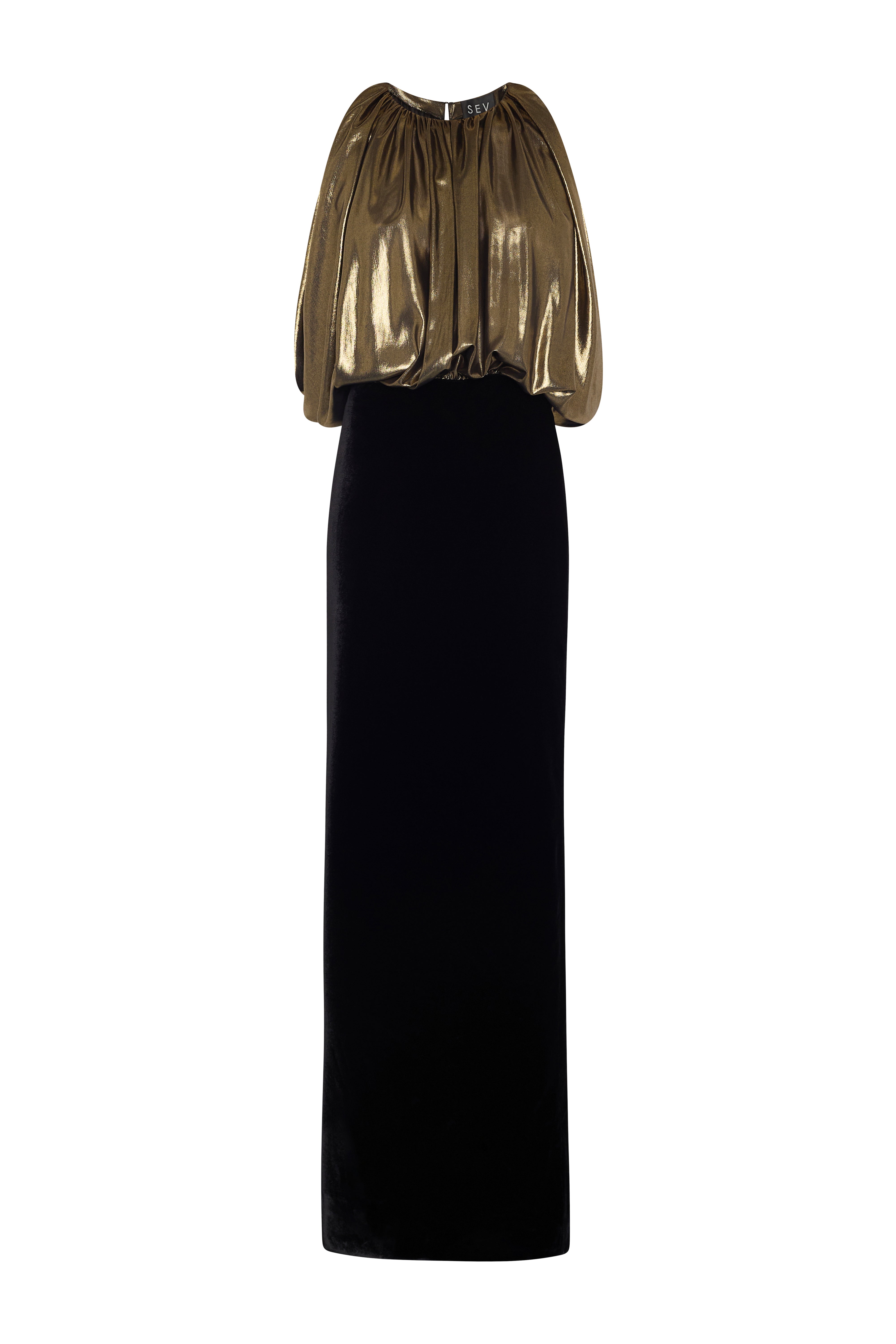 Lamé And Velvet Dress