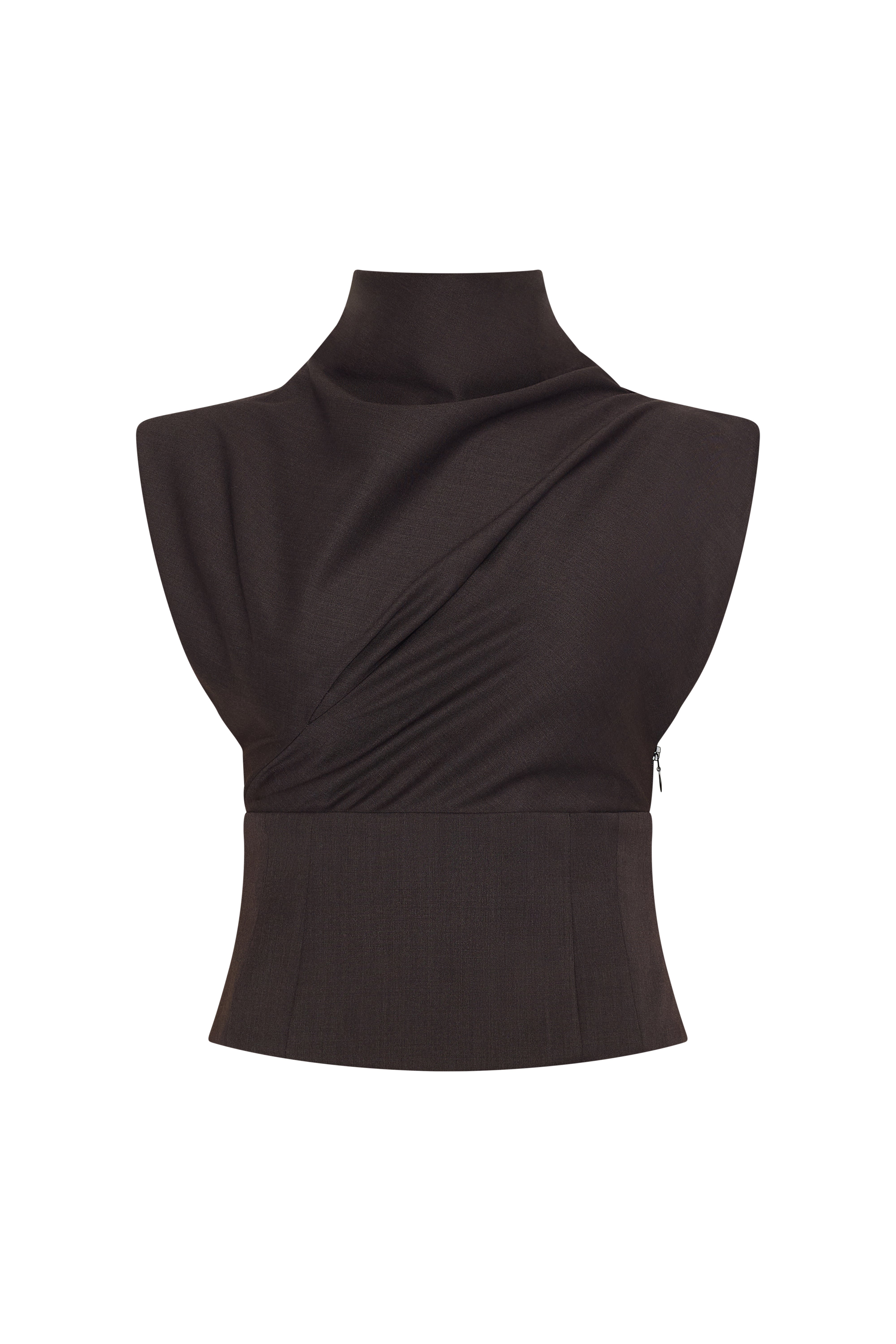 Tailored Corset-Waist Top