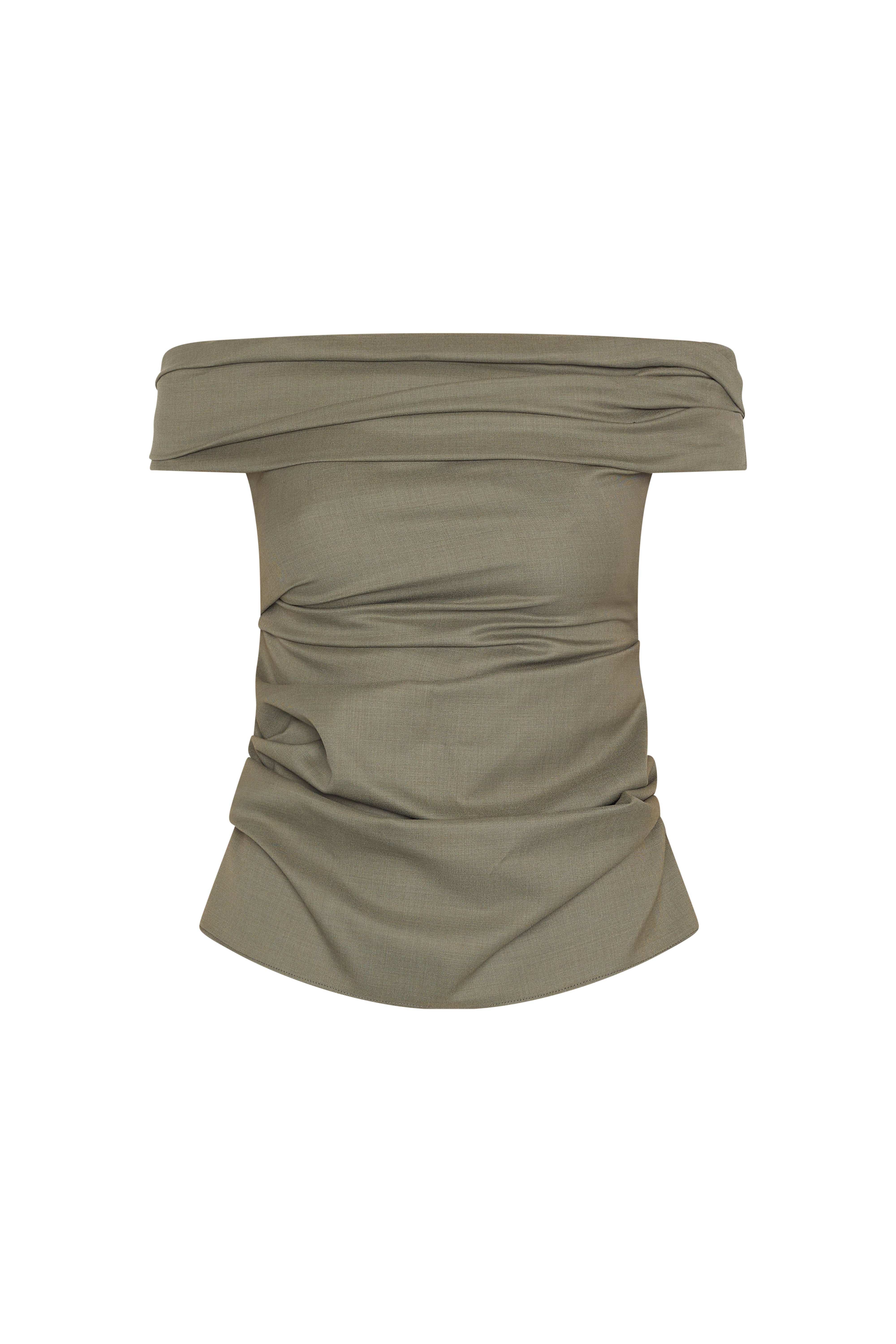 Off Shoulder Tailored Top