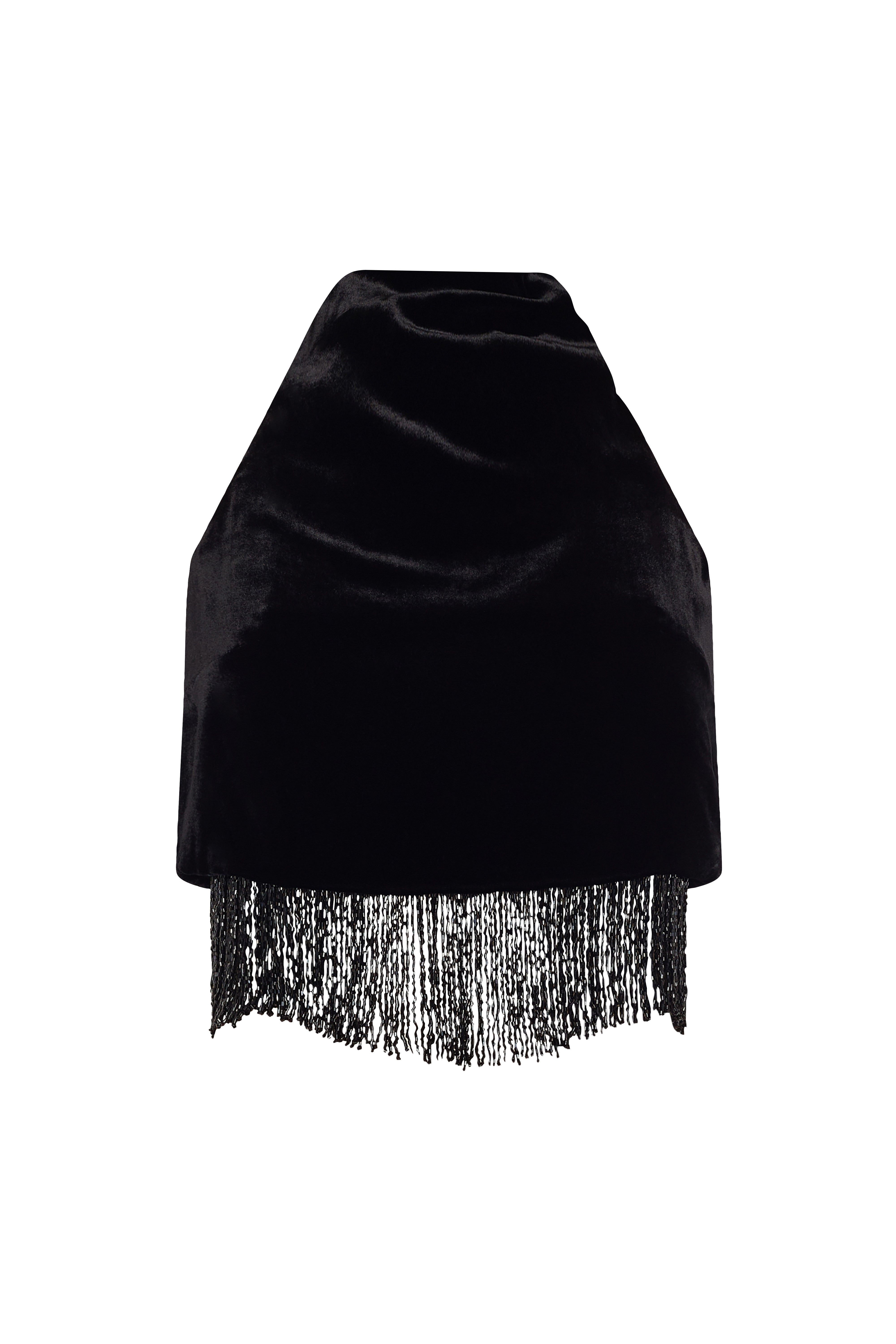 Daphne Velvet And Rineshtones Top