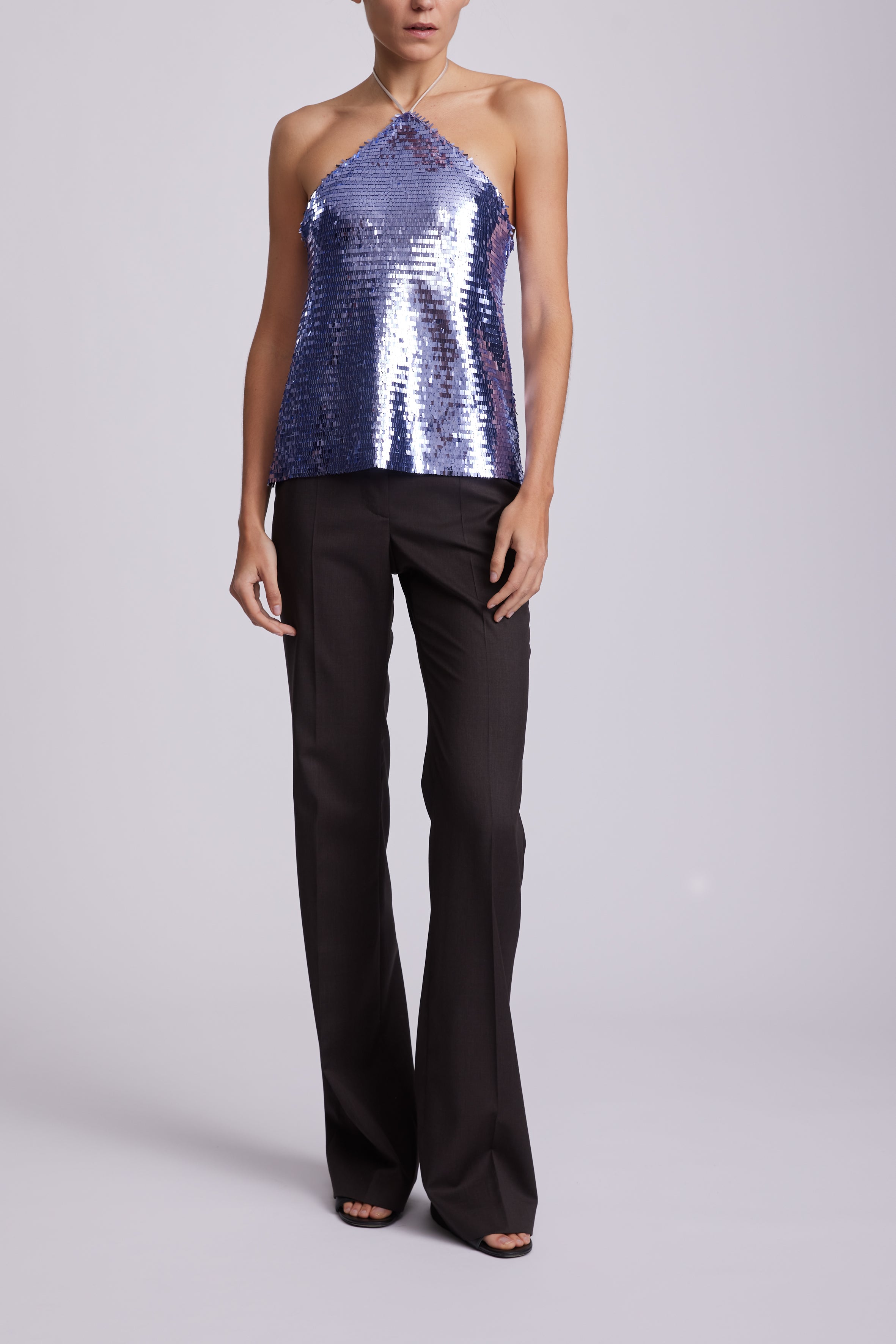 Halter Sequin Top