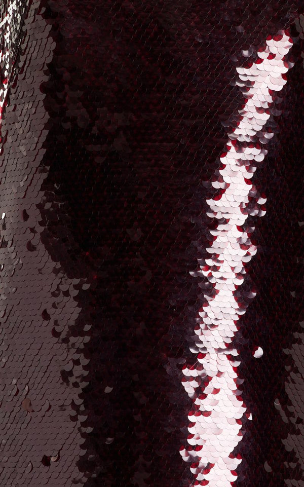 Strapless sequin dress