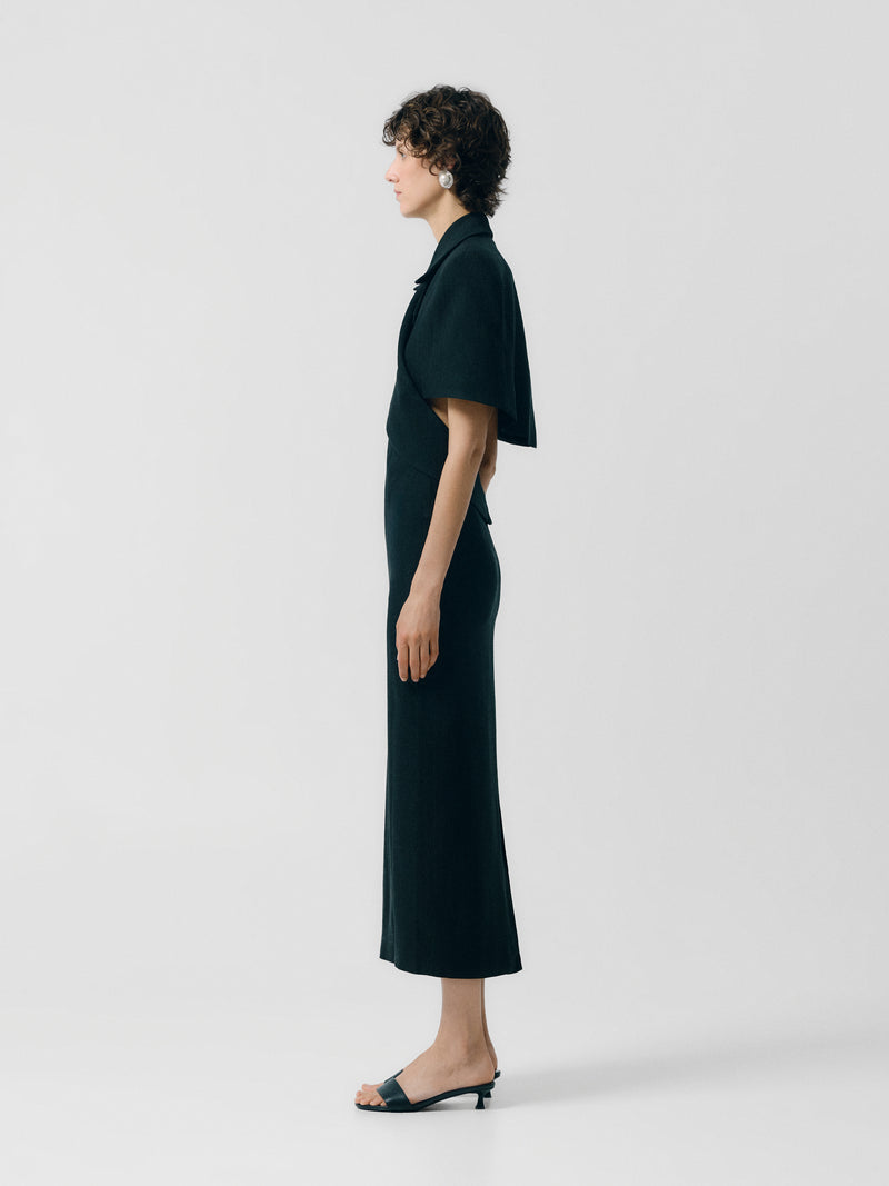 Straight ankle-length skirt