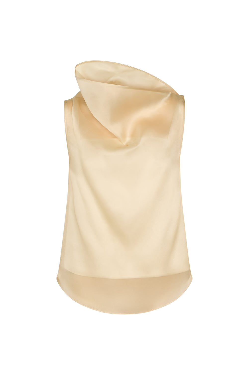 High Neck Organza Colum Top