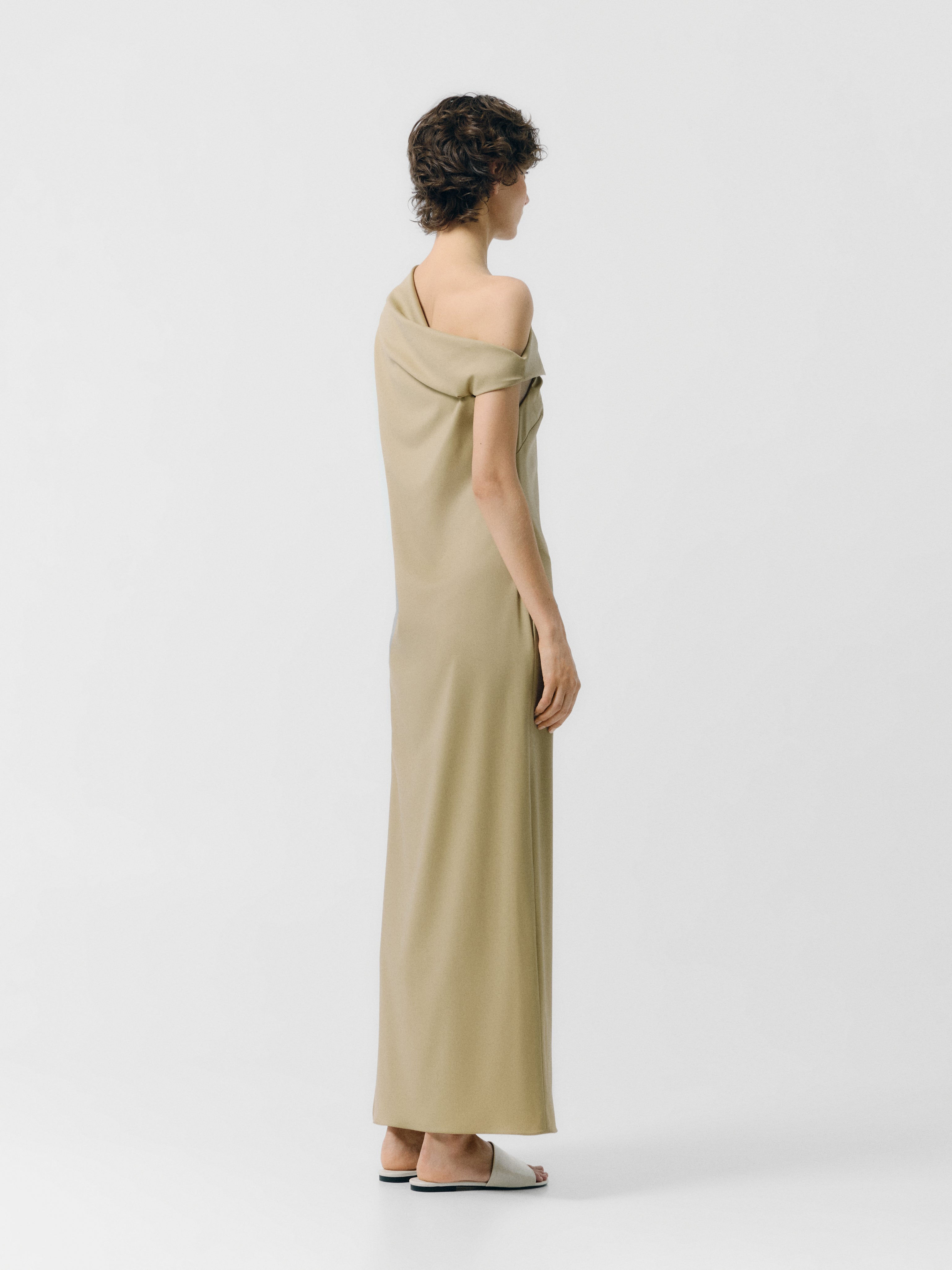 Shoulder Line Tailored Dress