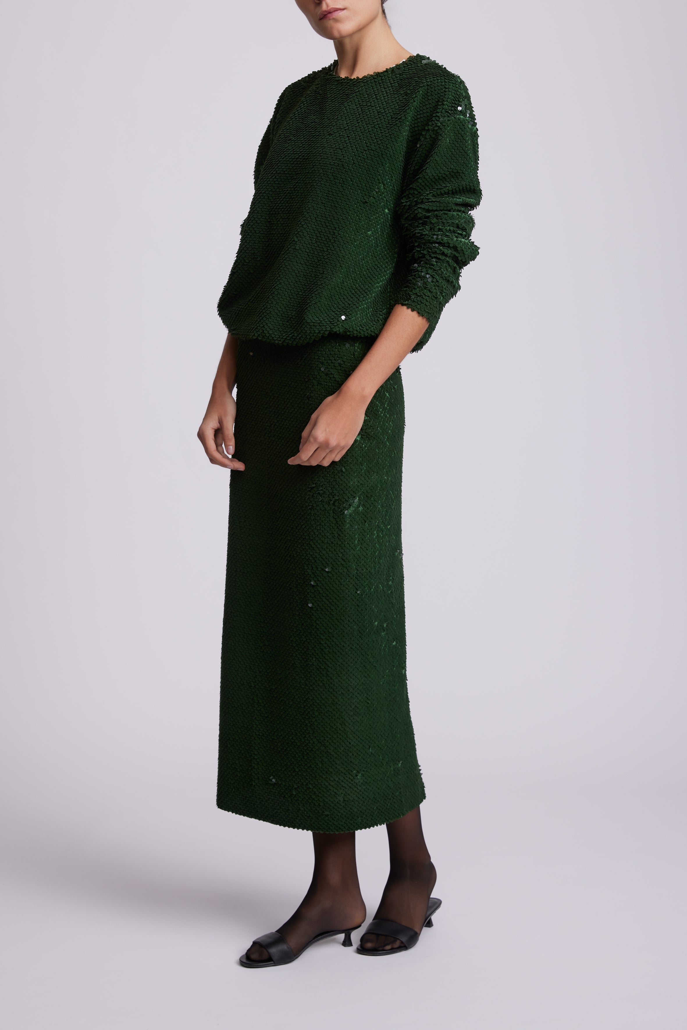 Velvet Sequins Sweater