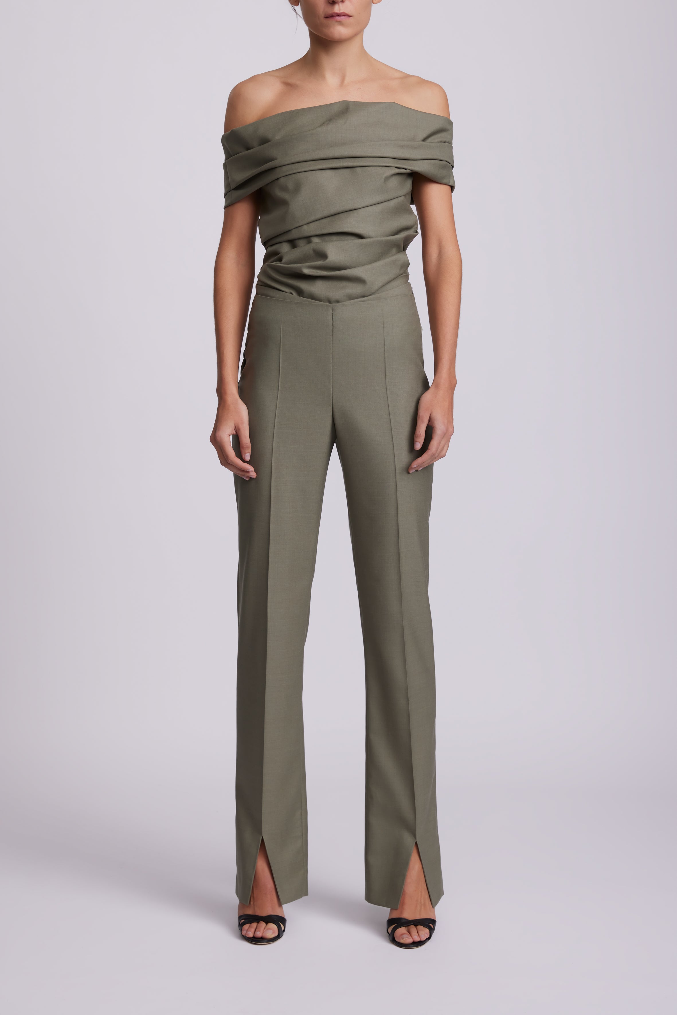 Off Shoulder Tailored Top