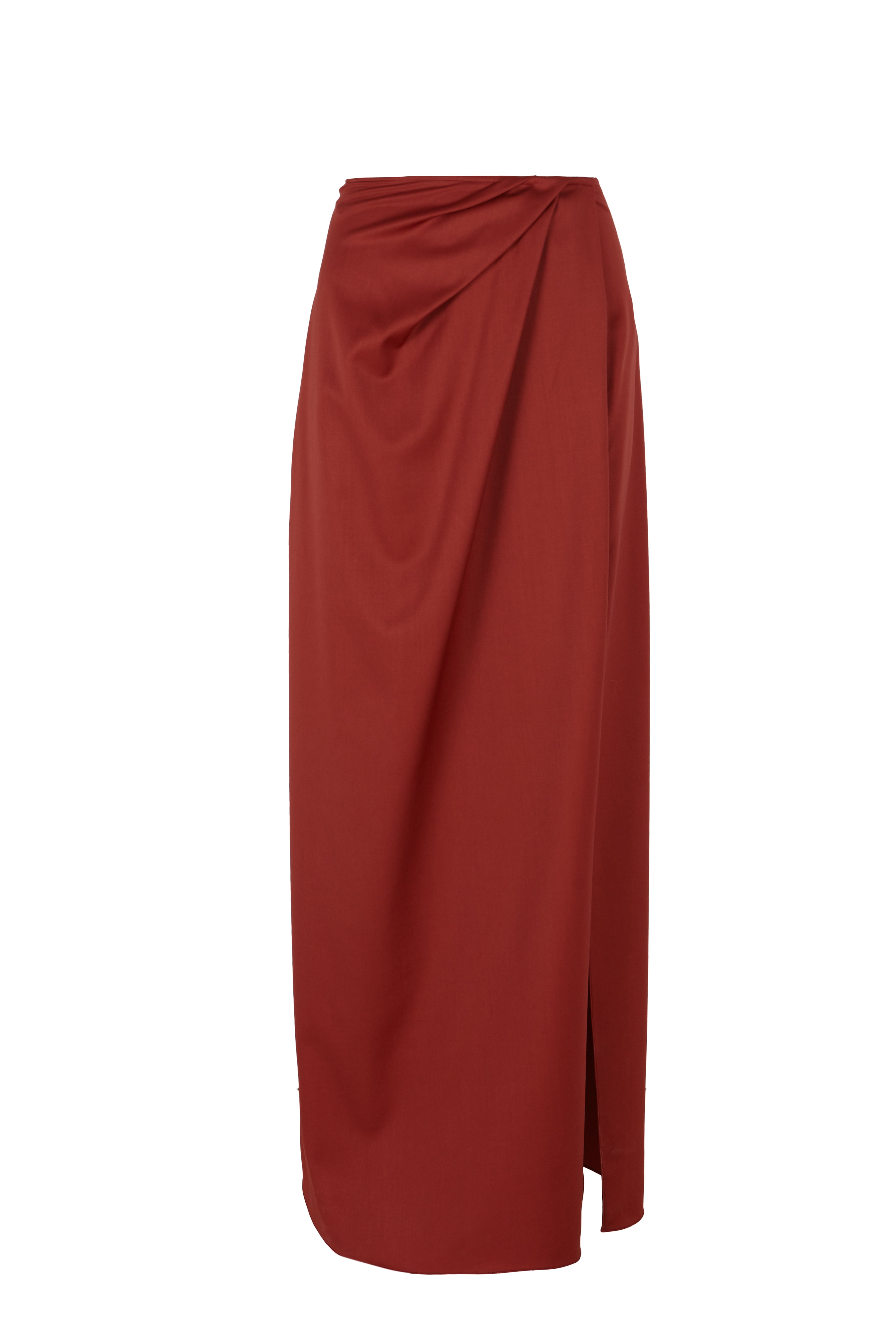 Draped Tailored Skirt