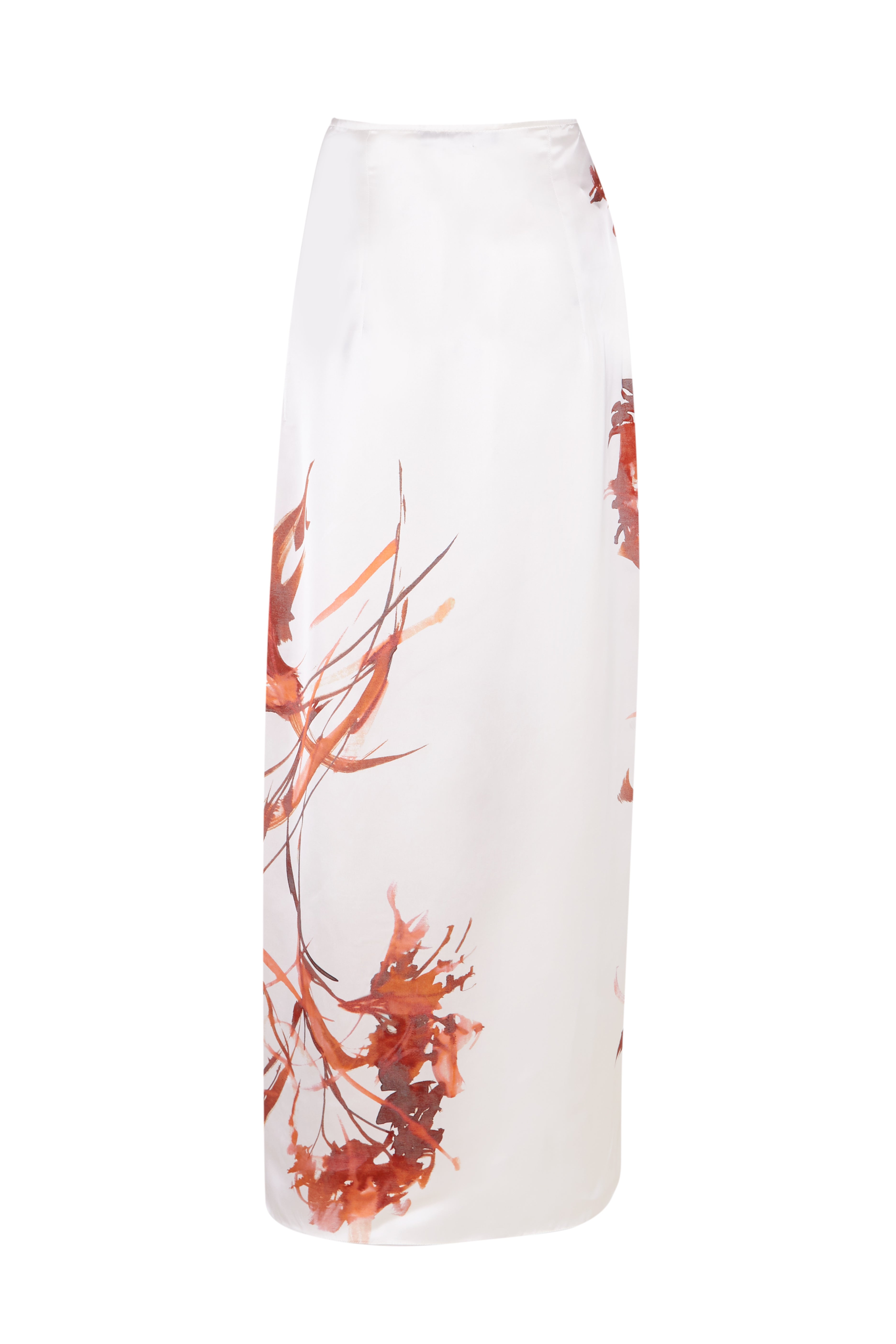 Draped Viscose Print Skirt