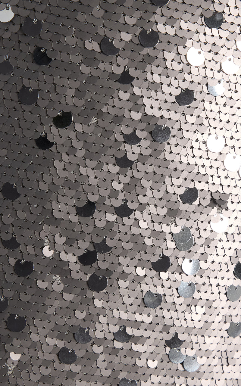 Open draped back pallet dress