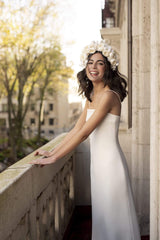 Deidre con Corona de flores | Vestido de novia | Sophie et Voilà